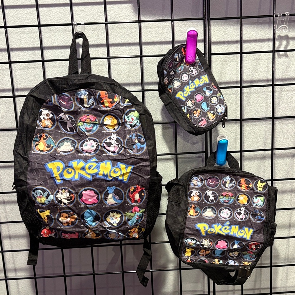 Pokémon backpack set